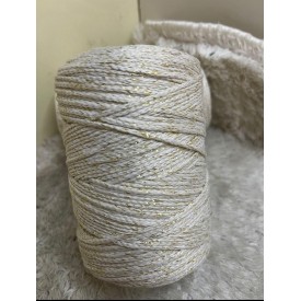 POLYESTER KARISIMLI SİMLİ PAMUK MAKROME KOD 3005